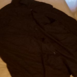 Button up t-shirt long sleeve men